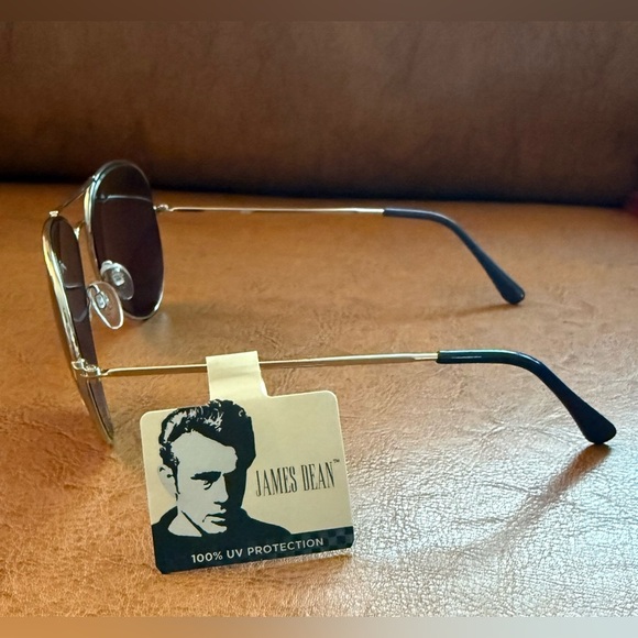 James Dean JD3003 Aviator Sunglasses Silver Frame Blue Lens 100% UV NWT - Picture 5 of 9